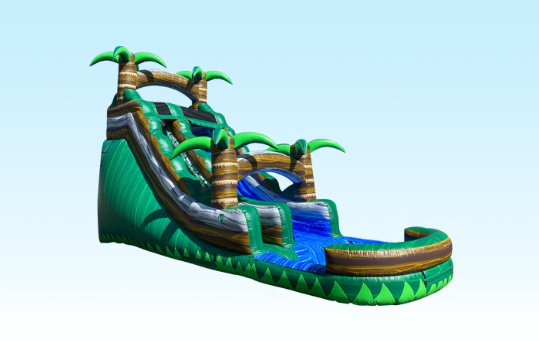 18ft Tropical emerald cave water slide